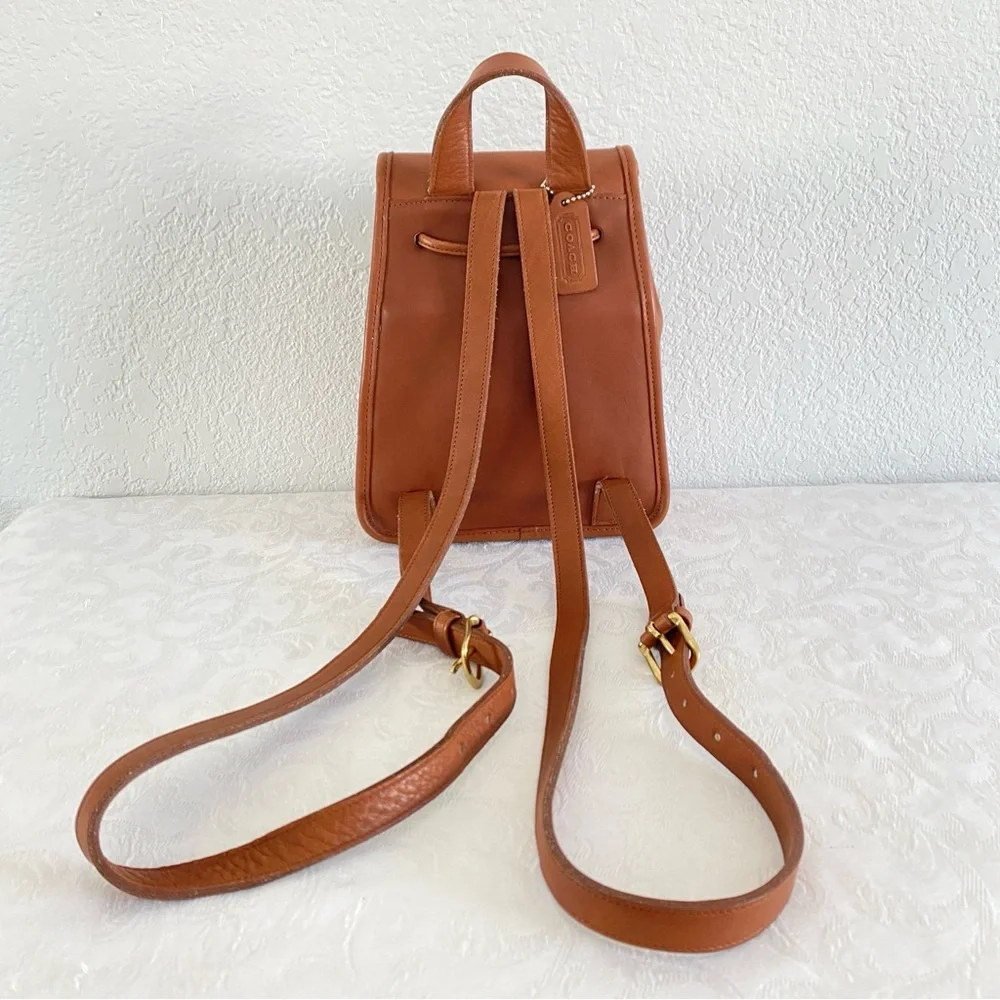 Vintage coach Brown Leather Backpack